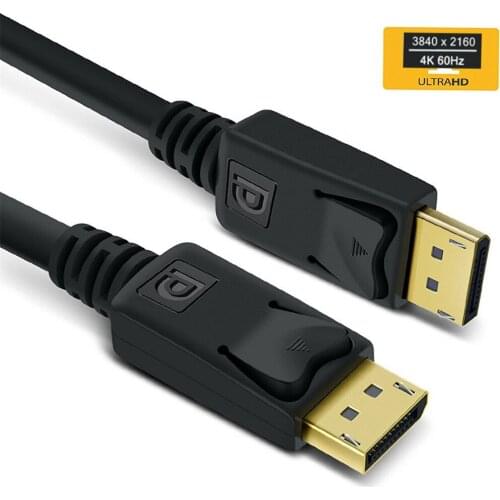 DisplayPort To DisplayPort DP To DP Cable 4K 60Hz High Speed UHD Video HD 10FT Connectors