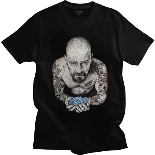 Novelty Breaking Bad T-shirt Men Cotton Heisenberg Walter White T Shirt O-neck Short Sleeved TV Show Tee Summer Tshirt Clothes