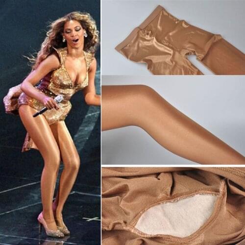 DOIAESKV 70D SHAPING Pantyhose Sexy Stockings Shiny Satin Shape Stockings Dance Fitness Compression DS Nightclub Wear