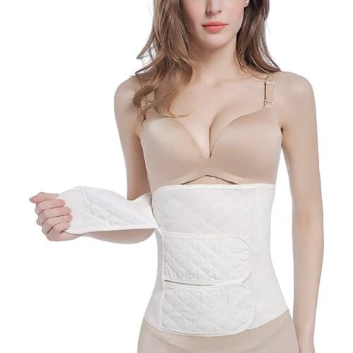 Corset Waist Trainer Women Body Shaper Tummy Control Strap Postpartum Girdle Recovery Belt Back Support Belly Wrap