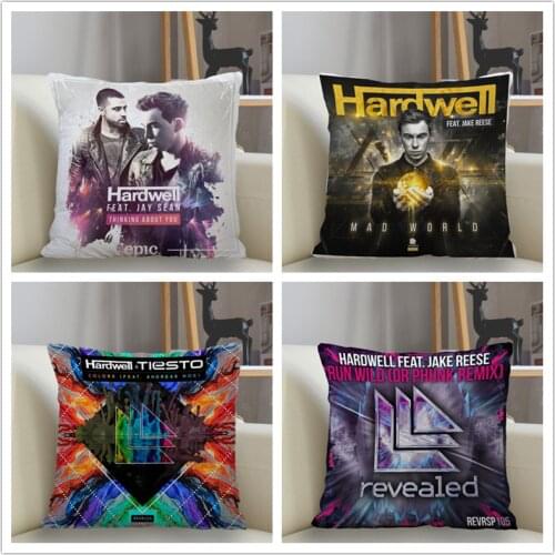 Musife Custom Hardwell Pillowcase Home Decoration 45*45cm Zipper Square Pillowcase Throw Pillow Cover Drop Shipping