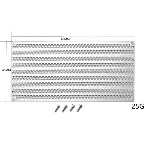 For SCX10 III Metal Mesh Grilles Intake Simulation Intake Hood Radiator Box for AXIAL SCX10 III JEEP RC Car Decoration Parts