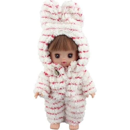 New Lovely Striped Jumpsuit for 25cm Mellchan Baby Doll Clothes Accessories