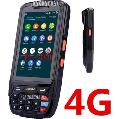 PL-40L Handheld scanner mobile 2D scanner di codici a barre industriale touch screen con GPS con RFID UHF (1-2 M) 4,000MAH