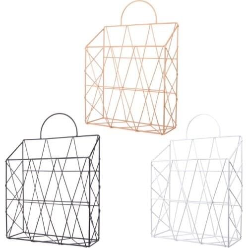 Nordic Style Magazine File Book Rack Desktop Hanging Storage Shelf Office Home M17F