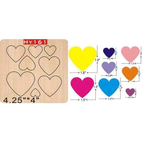 Love decoration cutting dies 2019 new die cut &wooden dies Suitable for common die cutting machines on the market