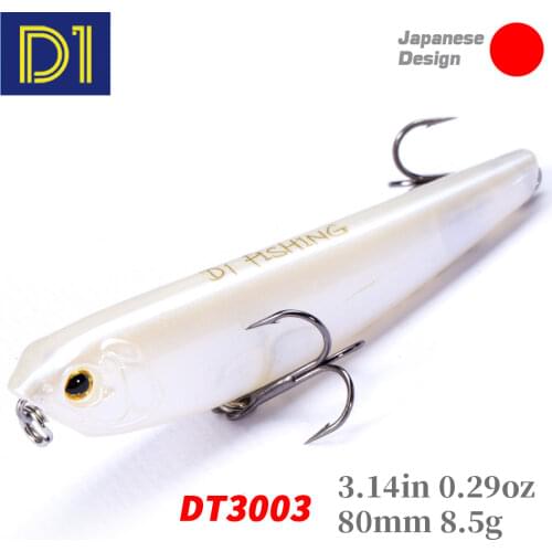 D1 Fishing Lure 2020 Stickbaits Floating Topwater 80mm/8.5g DT3003 Pencil Lures for Pike Bass Trout Fishing Baits Prey Glider 85