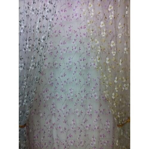 CS 139 LUXURY LACE FLOWER Curtain fabricS screening sheer tulle volie Curtain fabric modern Curtain fabric for living room