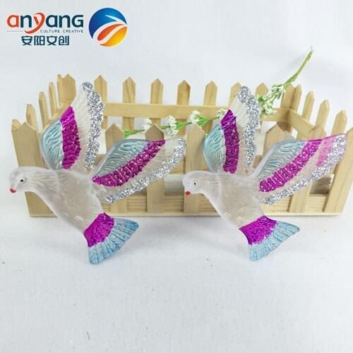 Christmas ornaments Christmas tree pendant window decoration 10CM acrylic matte painted peace dove 2