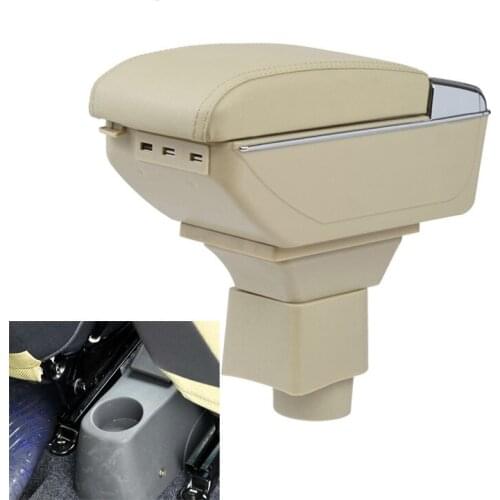 BIGGEST SPACE+LUXURY+USB Car armrest box central Storage content box with cup holder USB FIT FOR CHERY A1 A3 2007-11