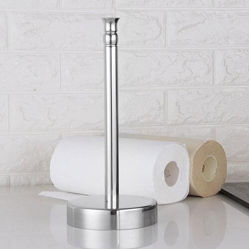 Paper Towel Rack Table Holder Stainless Steel Roll Paper Bar Home Kitchen Toilet Bathroom Adorn Racks Holders