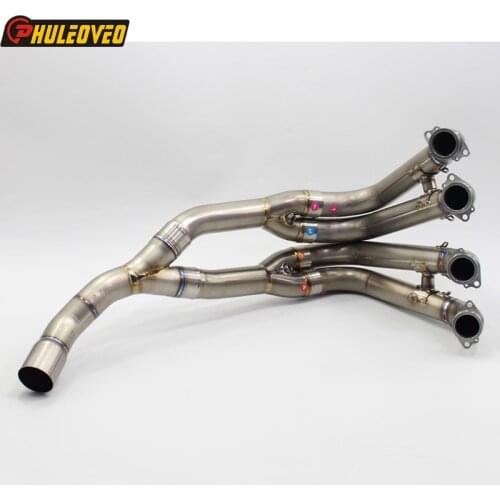 Titanium Alloy S1000RR 10-20 Motorcycle Exhaust Front Pipe System S1000XR S1000RR S1000R HP4 Motorcycle Muffler Header Link Pipe