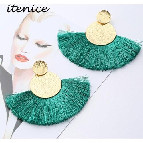 Vintage Fringed Bohemian Round Earrings Long Tassel Fashion Ethnic Earrings For Women Ear Jewelry Wedding Party Gifts 2020 New