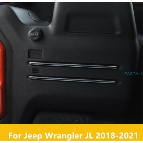 For Jeep Wrangler JL 2018-2021 Rear trim strip modification parts Sahara tail box side trim high quality Free shipping