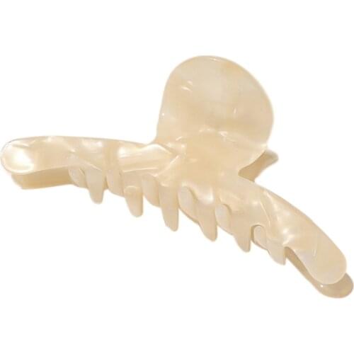 Tortoise Shell Hair Claw Clip Irregular Geometric Cellulose Acetate Jaw Clamp French Design Elegant Large Barrettes