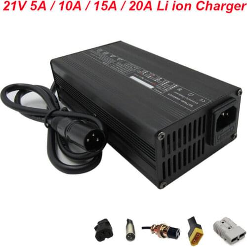 360W 110V / 220V 50-60Hz 21V 10A Charger 21V 5A 7A 15A 18A Li-ion Charger for 5S 18.5V 18V lithium battery pack