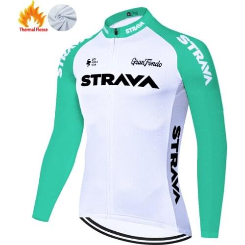 Strava Winter Thermal Fleece Велоджерси Мужская Maillot Ciclismo Hombre Wielren Kleding Heren Cycling Jersey Cycling Jersey Men