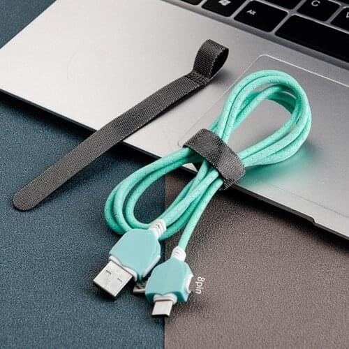 1.2m Multifunctional Data Cable 3-in-1 Fast Charge 2.1A 8Pin Type-C Micro USB Phone Charging Cord For Xiaomi Samsung Apple