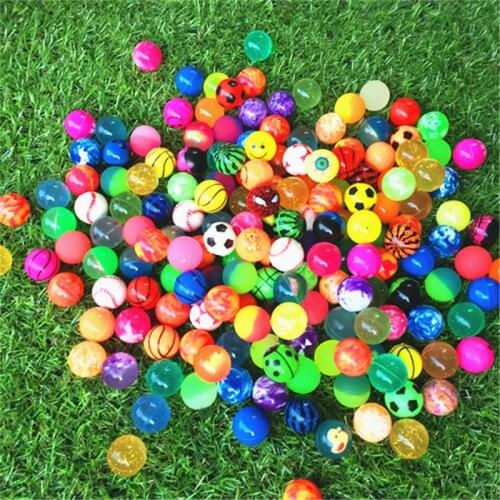 1pcs Sports Toy Ball Kids Magic Jumping Balls Mixed Solid Floating Bouncing Child Elastic Rubber Ball Pinball Bouncy Toys