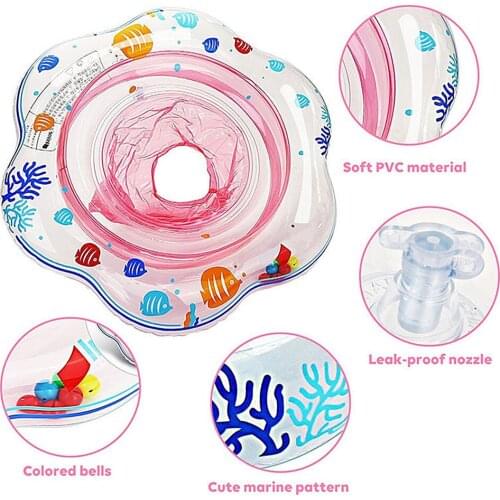 Baby Swimming Ring 1PC Children’s Swimming Pool Ring Lifebuoys Safety Water Toy Float Inflatable Kid Swimming Ring