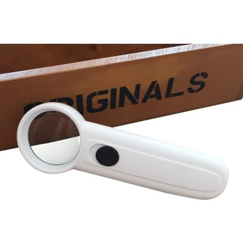 15X 37 mm Magnifying Glass with 2 LED Lights Nature Loupe Hand-held Magnifier