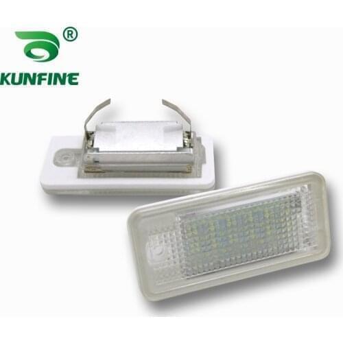 2pcs Car LED Number License Plate Light LED License Lamp for Audi A4 A3 S3 A4 B7 S4 B7 RS4 A6 C6 OEM No. : 8E0807430A