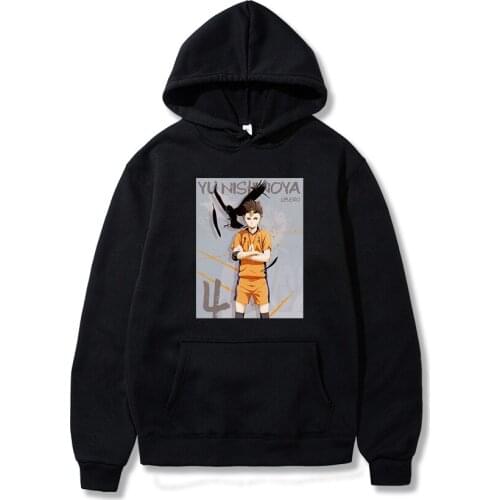 2021 Anime Haikyuu Yu Nishinoya Manga Hoodies Man Women Unisex Pullover Fleece Warm Cotton Sweatshirt Harajuku Dropship Clothes