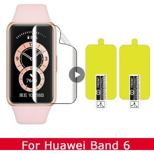 5-3Pcs 9D Soft Hydrogel Protective Film For Huawei Honor Band 6 Screen Protectors Film On Honer Band6 Smart Bracelet Accessories