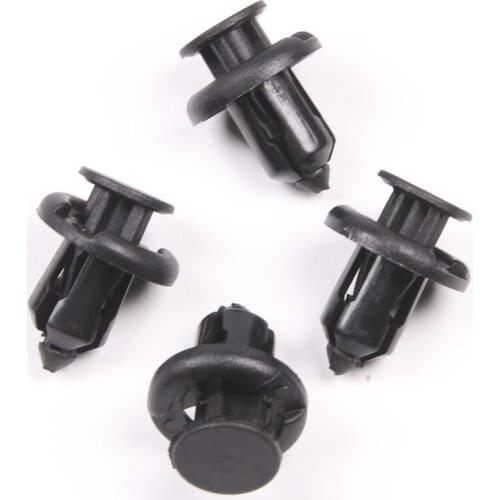 50Pcs For 10MM Hole Auto Bumper Fender Rivets Clip Fastener Retainer Fit For Audi Honda Ford