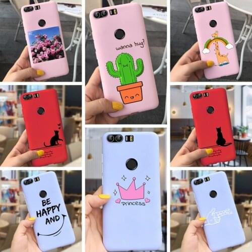 For Huawei Honor 8 FRD-L09 8a 8c 8x Case Soft Silicone Protection Back Cover For Honor8 8A JAT-L41 8X 8C Bumper cases coque 5.2"