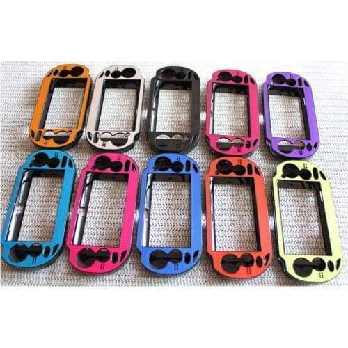 100 pcs Game Console Cover Box Aluminum Skin Case Cover Gamepad Shell for Sony PlayStation PSP Vita 1000 Gaming Accessories