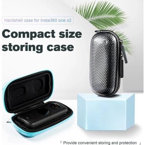 Carrying Case Protection Camera Hard Storage Bag EVA Compact Portable Travel Bags Anti-dust Box Blue Black For Insta360 One X2
