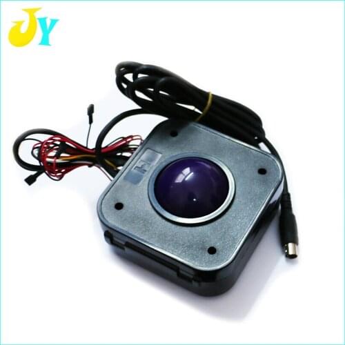 Purple 4.5 CM Round Arcade Game Trackball mouse PS/2 PCB connector for arcade game machine