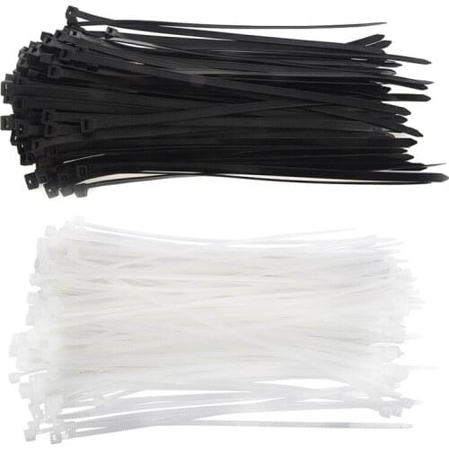 Cable Ties Wraps / Zip Ties, White 100pcs 400mm X5mm