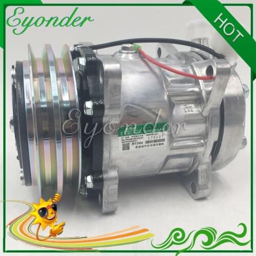 AC A/C Air Conditioning Compressor Cooling Pump Pulley 2PK SD7H13 7H13 for Sanden 7302 SD7302 for Isuzu Fuego 12Volt