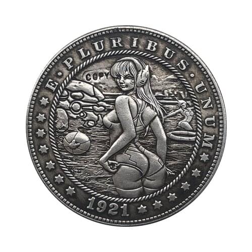 Hobo Nickel 1921-D USA Morgan Dollar COIN COPY Type 151