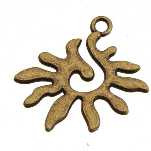 Metal charms bracelets necklace pendant diy vintage bronze tone unique design fashion jewelry components & findings 27*1mm 25pcs