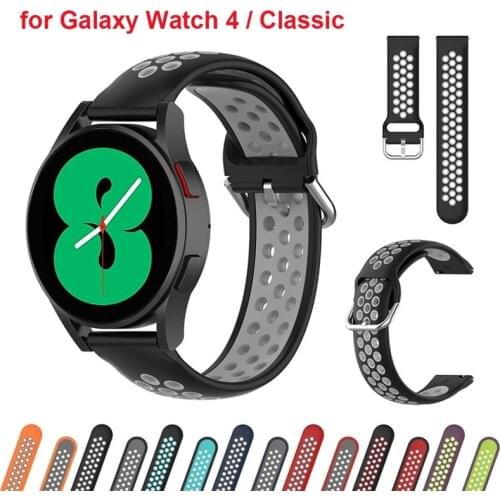 Soft Silicone Strap For Samsung Galaxy Watch 4 classic 46mm 42mm wrist Band For Galaxy watch4 44mm 40mm Watchband Bracelet