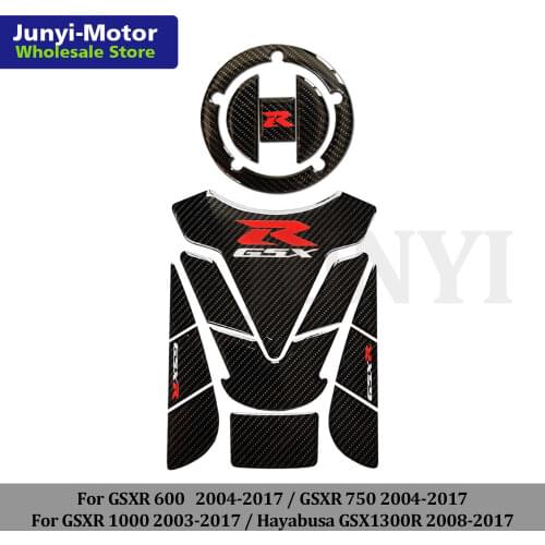Tank Pad Tank Cover Kit Sticker For Suzuki GSX-R GSXR600 GSXR750 GSXR1000 GSX1300R Carbon Fiber Motorcycle Decoration Fish Pad