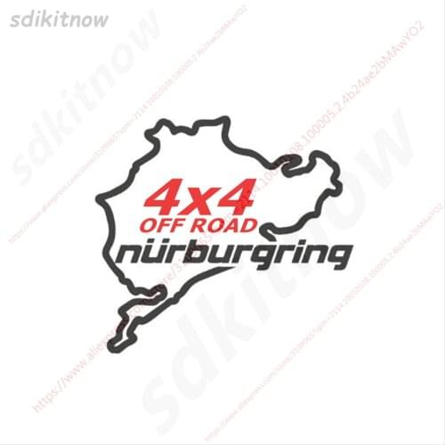 New 4x4 offroad Nurburgring Sticker Sports Racing Windows Decal Car Styling For Jeep Patriot Liberty Wrangler Cherok Land Rover