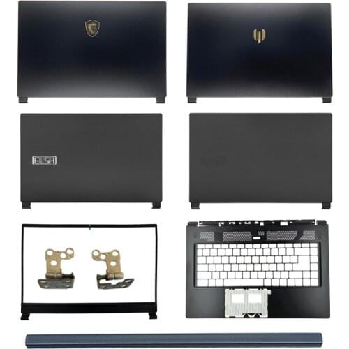 NEW For MSI GS65 MS-16Q2 16Q4 Series Laptop LCD Back Cover/Front Bezel/Hinges/Hinge Cover/Palmrest/Bottom Case Black
