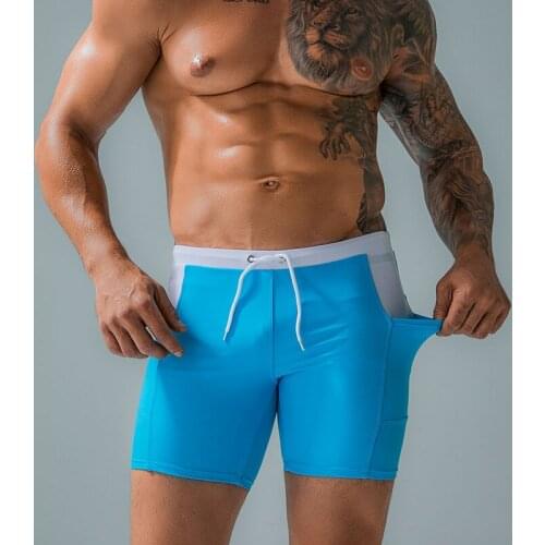 New Mens Swimwear Stretch Outdoors 2021 Men Sexy Beach Shorts Surf Boxer Swim Briefs Sports Shorts Men Swimsuit Swimming shorts