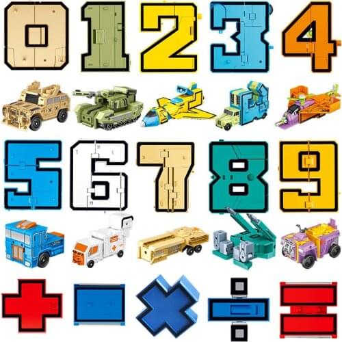 New Children Educational Mathematical Calculation Toys Deformed Digital Dinosaur Robot Toys For Kids Toy Dinosaur Robot Gift