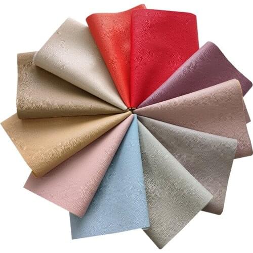 135x30cm Ltichi PU Faux Leather Fabric Roll Cotton Backing for Making Earring/Notebook Cover/Handbag/Wallet/Key Chain