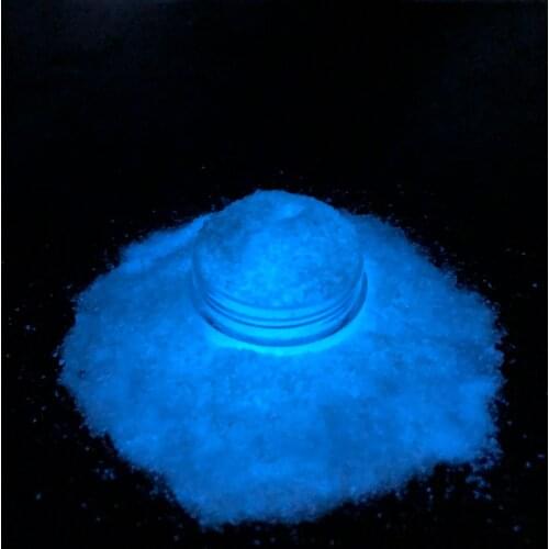 TCYJ240S Hexagon Luminous Glow in dark Glitter Sky Blue Color Long Last Glowing Noctilucent Nails Glitter Art Decoration Crafts