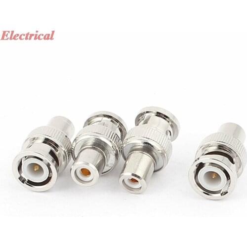 BNC Male to RCA Female Audio Video Coaxial Cable Straight Connector Adapter