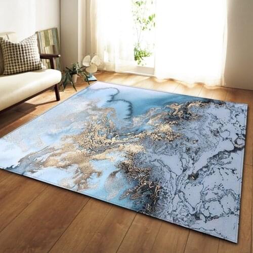 Nordic Modern Marble 3D Printed Carpets for Living Room Bedroom Area Rugs Entrance Doormat Kitchen Bathroom Anti-slip Floor Rug