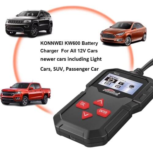Battery Tester 12V Automotive Load Car Digital Battery Analyzer Battery Scanner Multi Languages Vehicle Battery Diagnostic Tool