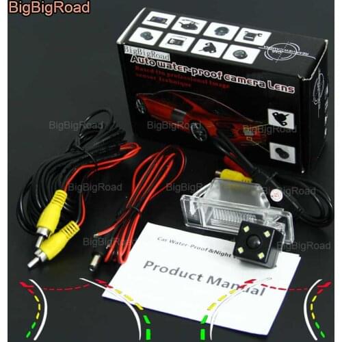 BigBigRoad Car Intelligent Track Rear View Camera For Peugeot 307 Hatchback 307CC / nissan Geniss Pathfinder Dualis Navara Juke