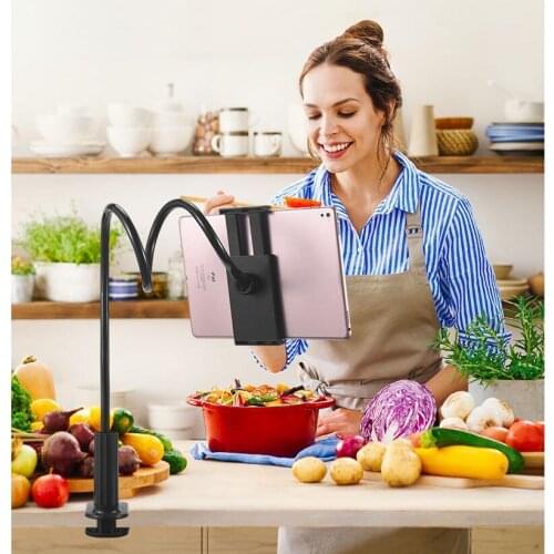 360 Rotating Flexible Long Arm Mobile Phone stand Tablet Phone Holder Clamp Bed Tablet Car Selfie Mount Bracket Smartphone Stand